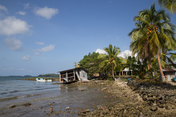 Local village on the Solomon Islands