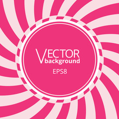 Swirling radial vortex background with round blank space for text