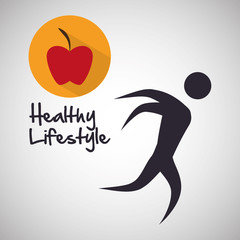 Healthy lifestyle  design. bodycare icon. Isolated illustration