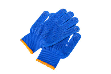 gloves safety on white background