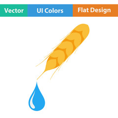 Wheat with drop icon.