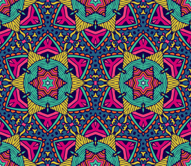 Abstract star motif seamless pattern 