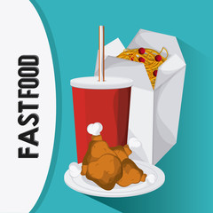 Fast food design. menu icon. Colorful illustration
