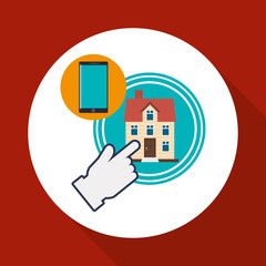 Home automation design. smart house icon. house concept