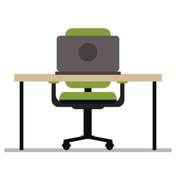 Work time design. Office icon. Colorful illustration