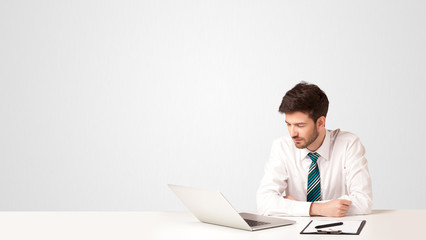 Business man with white background