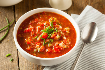 Spicy Homemade Gazpacho Soup