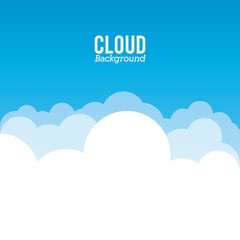 Cloud design. Wheater icon. Colorful illustration