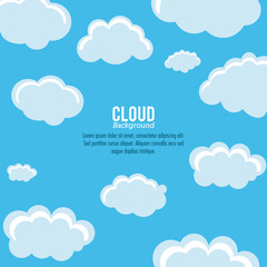 Cloud design. Wheater icon. Colorful illustration