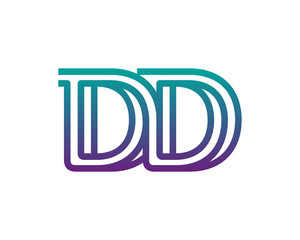 DD lines letter logo