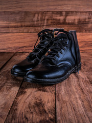 Vintage World War Two Era Boys Leather Boots