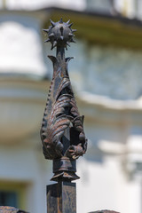 Close Up old Fence Decoration