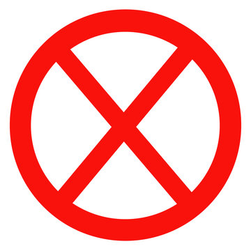 recommend clip art: Sign ban, prohibition, No Sign, No symbol, Not Allowed isolated on white background. Vector illustration