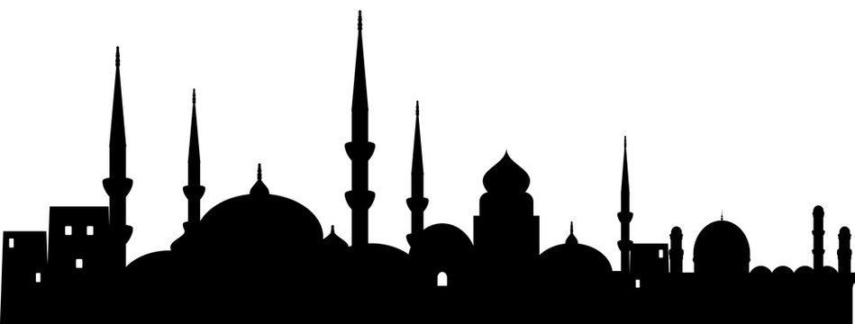 Orient Stadt schwarz // Vektor