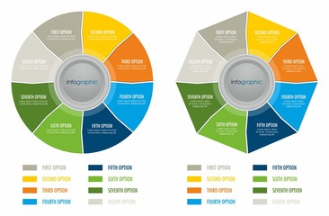 Kolorowe infografiki dla biznesu