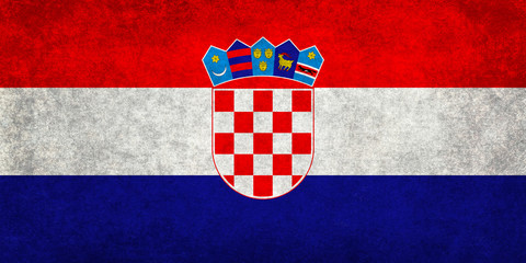 Flag of Croatia with textured treatment