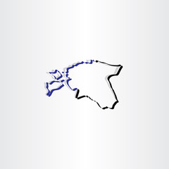 estonia map icon vector