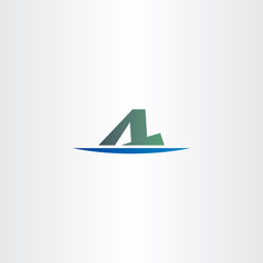 letter a and l logotype logo icon vector symbol