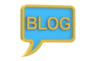 Blog concept, 3D rendering