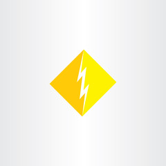 thunder logo icon vector symbol sign