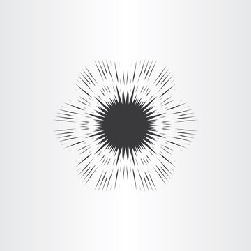 Supernova Star Explosion Icon Vector