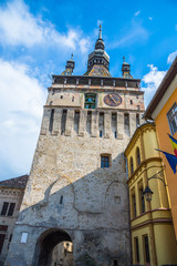Main tower bell of the medieval citadel in Sighisoara, Sibiu, Romania