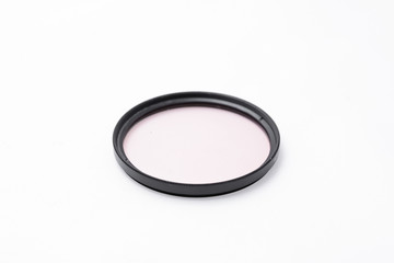 warming filter lens isolated on white background