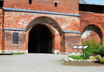 Ancient fortress wall with gate
