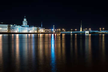 Fototapeta na wymiar Night St. Petersburg