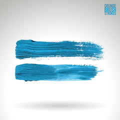 Brushstroke and texture. Vector design. Underline and border.