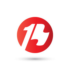 Global Number One Flag Logo