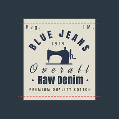 vintage  original blue jeans raw denim labels,genuine exclusive