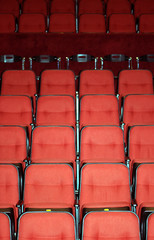 Vacant seats of a theater