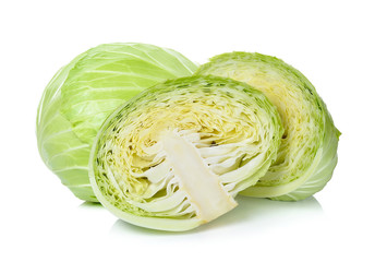 Obraz premium Cabbage isolated on the white background