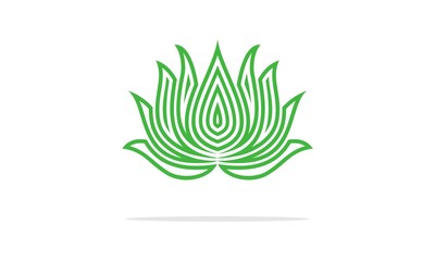 flower lotus ornament logo