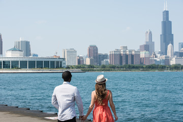 Happy and adorable young couple 