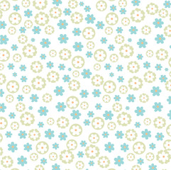 Light blue vector floral pattern