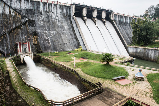 Water Gates In Neyyar Dam