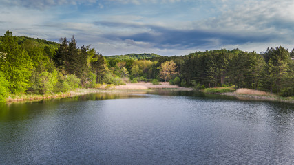 Lake on high mountain