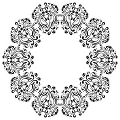 Frame lace ornament