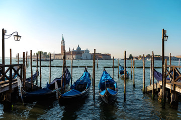 Fototapeta na wymiar Venice Gondolas 