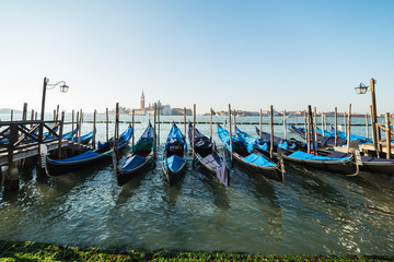 Fototapeta na wymiar Venice Gondolas 