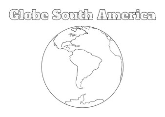 Globe South America view