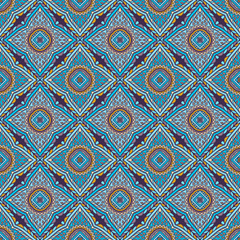 Ethnic floral seamless pattern