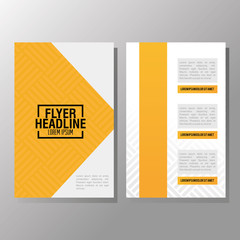 Flyer Headline design. Paper icon. Colorful design