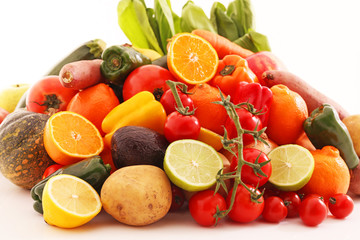 新鮮な野菜と果物