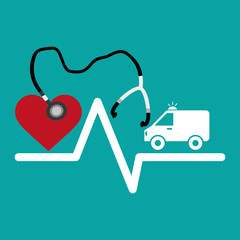 Medical design. Care icon. Health concept