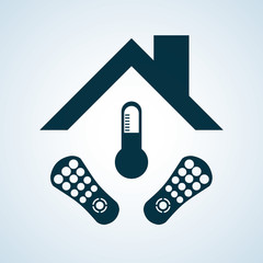 Smart home design. Technology icon. system concept