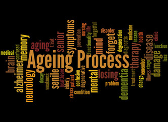 Ageing Process, word cloud concept 5