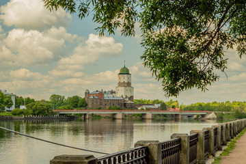 Fototapeta na wymiar Russia Vyborg city summer